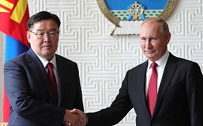 Состоялась встреча Президента Российской Федерации В.В.Путина с Председателем Великого Государственного Хурала Монголии Г.Занданшатаром